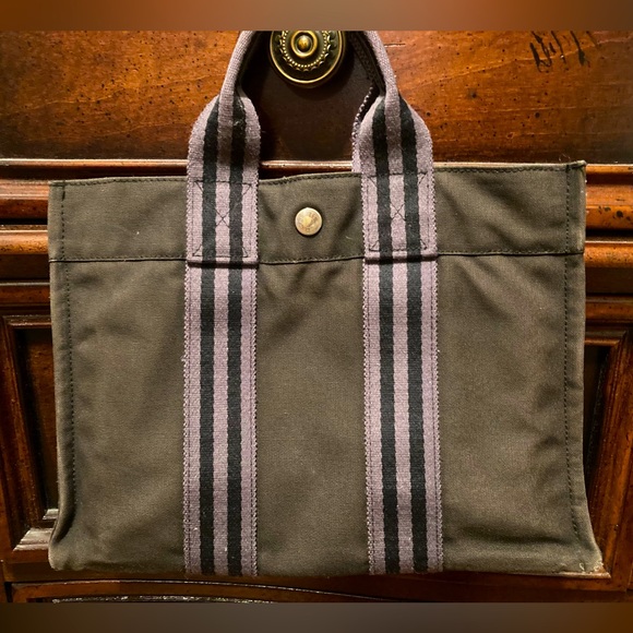 HERMES Fourre-tout CANVAS BAG PM ❣️ - Picture 4 of 6